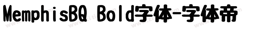 MemphisBQ Bold字体字体转换